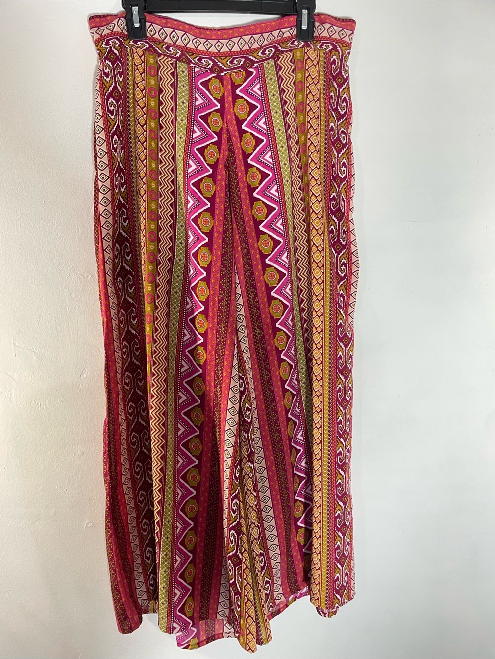 Earthbound Trading Boho Wide-Leg Printed Palazzo Pants - Sz. M